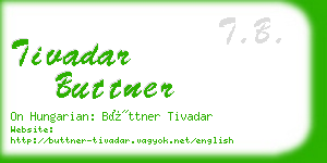 tivadar buttner business card